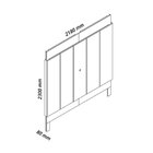 Painel Para Tv Com Led Magnífico 220 Naturale Off White - Gel