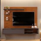 Painel Para Tv Com Led Poseidon Freijó Cinza