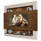 Painel Para Tv Com Led Suspenso Milão Luapa Malbec Off White