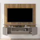 Painel Para Tv Com Nichos Rubens Mel E Cacao