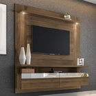 Painel Para Tv Com Portas Warley 2.2 Nogueira