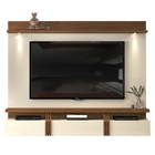 Painel Para Tv Com Prateleira E Led Creme Caiena