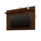 Painel Para Tv Com Prateleira Superior Vivare Rústico