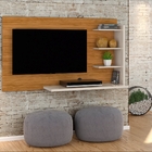 Painel Para Tv Com Prateleiras Couch Naturale Off White