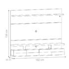 Painel Para Tv Com Prateleiras Douglas 1.8 Naturale Off White