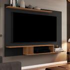 Painel Para Tv Com Prateleiras Liz Preto Freijó