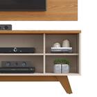 Painel Para Tv Com Rack 50 Polegadas Carvalho Nobre Griz Klim