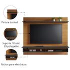 Painel Para Tv Com Suporte Até 65 Polegadas New 1,80m Preto/f