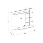 Painel Para Tv Cross Buriti Off White - Caemmun