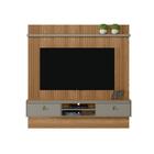 Painel Para Tv Darwin Ripado Amendoa Titanio