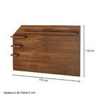 Painel Para Tv De Até 42” Com Prateleiras Decorativas - Mdf L