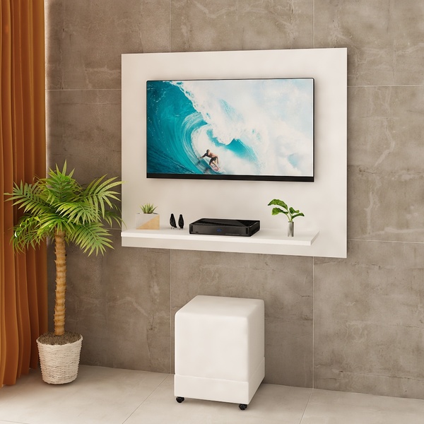 Painel Para Tv De Até 42 Polegadas 110x90cm Netmobil - Branco