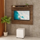 Painel Para Tv De Até 42 Polegadas 110x90cm Netmobil - Nogal