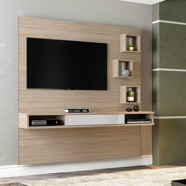 Painel Para Tv De Até 42 Polegadas 1 Gaveta E 3 Nichos London