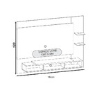 Painel Para Tv De Até 55 Polegadas Moscou Atualle