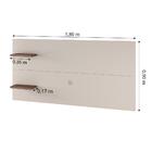 Painel Para Tv De Até 55 Silver Viero Off White / Imbuia
