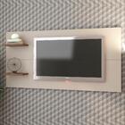 Painel Para Tv De Até 55 Silver Viero Off White / Imbuia