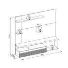 Painel Para Tv De Até 60 Polegadas Tijuca Linea Brasil Off Wh