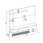 Painel Para Tv De Até 60 Polegadas Tijuca Linea Brasil Off Wh
