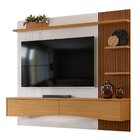 Painel Para Tv De Até 65' 2 Gavetas Elise Off White Perolizad