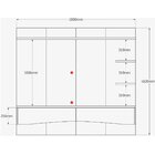 Painel Para Tv De Até 65' 2 Gavetas Elise Off White Perolizad