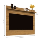 Painel Para Tv Dodge 2 Portas New Cumaru