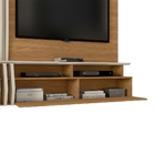 Painel Para Tv Duckson Com Ripas Carvalho Amarula