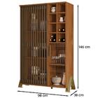 Painel Para Tv E Cristaleira Metha Mbl