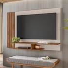 Painel Para Tv Eadlyn Off White Canela