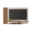 Painel Para Tv Eadlyn Off White Canela