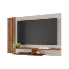 Painel Para Tv Eadlyn Off White Canela