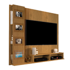 Painel Para Tv Estrela 1.6 Até 50 Polegadas Cumaru/ripado 3d