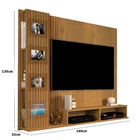 Painel Para Tv Estrela 1.6 Até 50 Polegadas Cumaru/ripado 3d