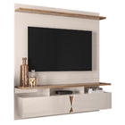 Painel Para Tv Faença Off White Canela