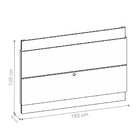 Painel Para Tv France 1.8 Preto Dakota