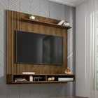 Painel Para Tv Francielly Madeira Rústica Ripas