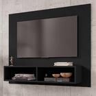 Painel Para Tv Freddy Preto Fosco