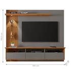 Painel Para Tv Gênova Titanium Naturalle Ripado