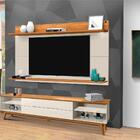 Painel Para Tv Girona Com Led Off White Nature