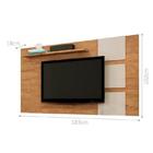 Painel para TV Grécia Amêndoa e Off White