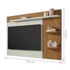 Painel Para Tv Hanna Cinza Freijó