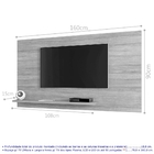Painel Para Tv Harare Invertido Cinamomo