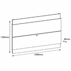 Painel Para Tv Immense 220 Cm Off White Noce