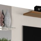 Painel Para Tv Intense Off White Com Damasco - Lukaliam Móveis