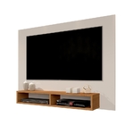 Painel Para Tv Ipanema Off White Com Freijó – Germai Móveis
