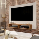 Painel Para Tv Ipanema Off White Com Freijó – Germai Móveis