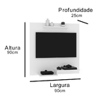 Painel Para Tv Jet Plus - Preto Fosco - Lojas Rpm