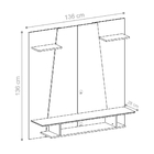 Painel Para Tv Kassandra Titânio Cinamomo