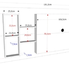 Painel para TV Louisiana Canela Madeirado