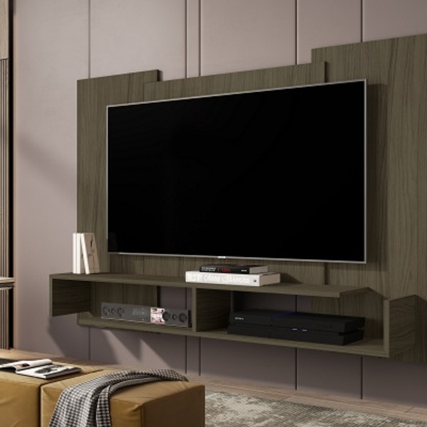 Painel Para Tv Mônaco Até 49 Polegadas Castanho - Vj Móveis